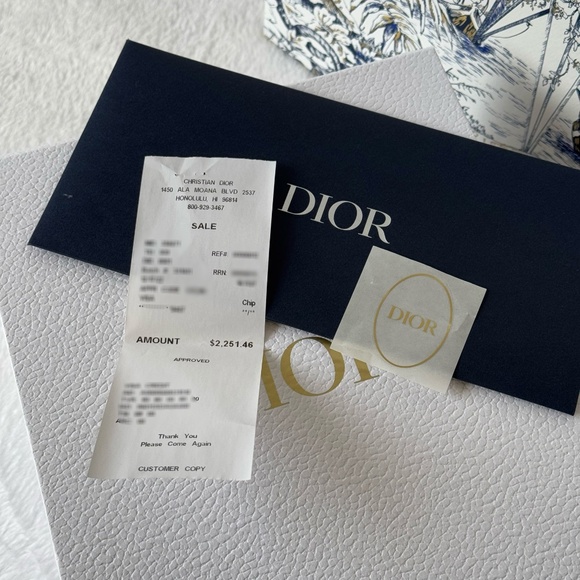 AUTHENTIC DIOR Oblique Saddle Chain Pouch Blue - Picture 10 of 10